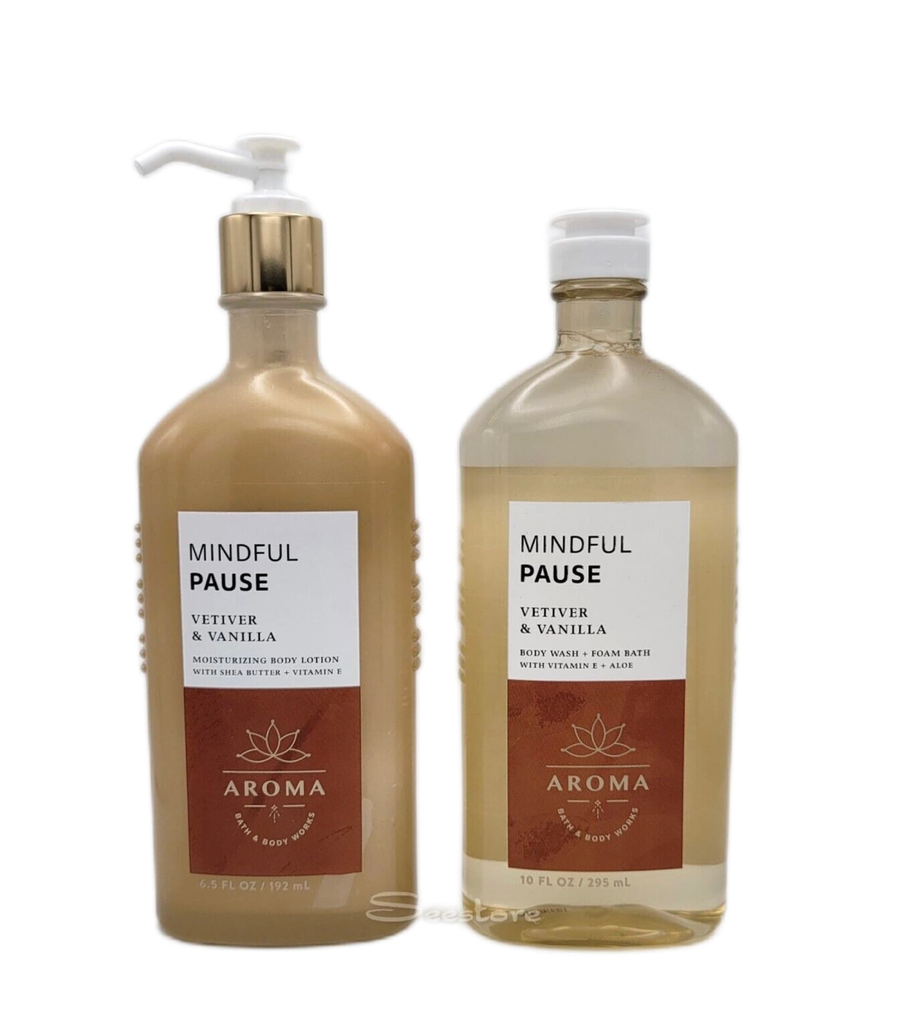 Aroma Mindful Pause Vetiver and Vanilla Body Care Set (BATH & BODY WORKS)