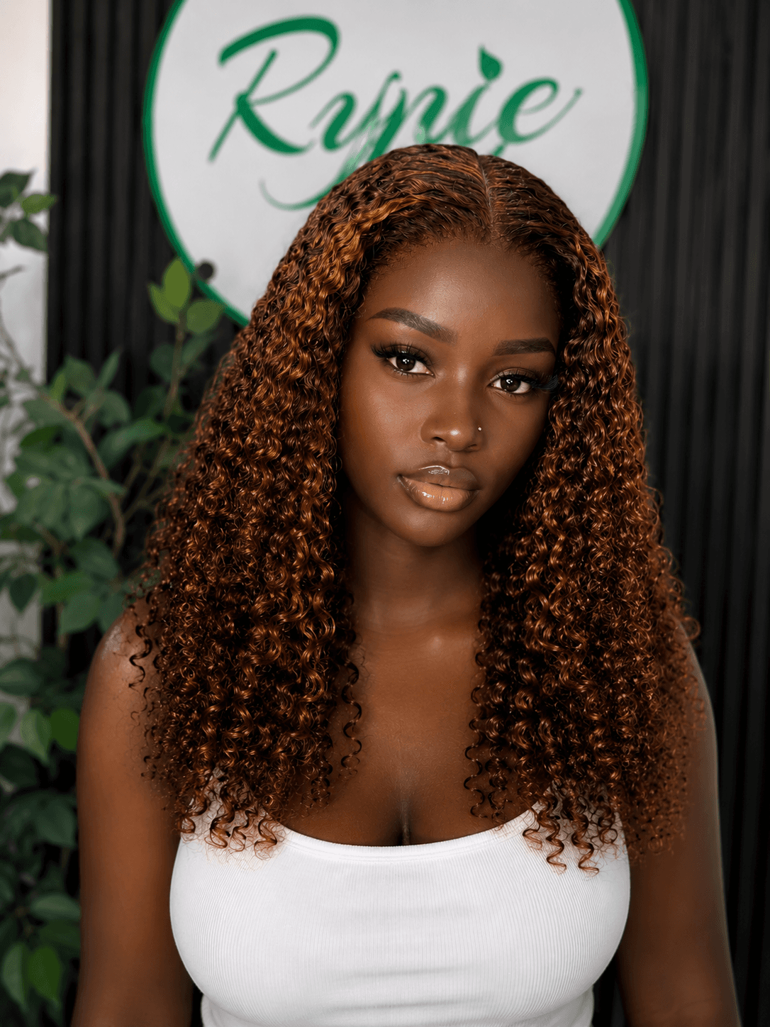 Caramel Highlight Pixie Curl Wig - 5x5 Closure