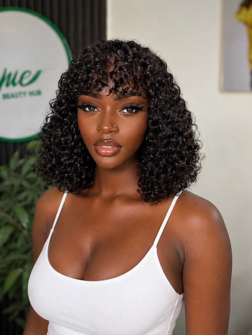 10" Pixie Curl Fringe Wig - 4x4 Closure
