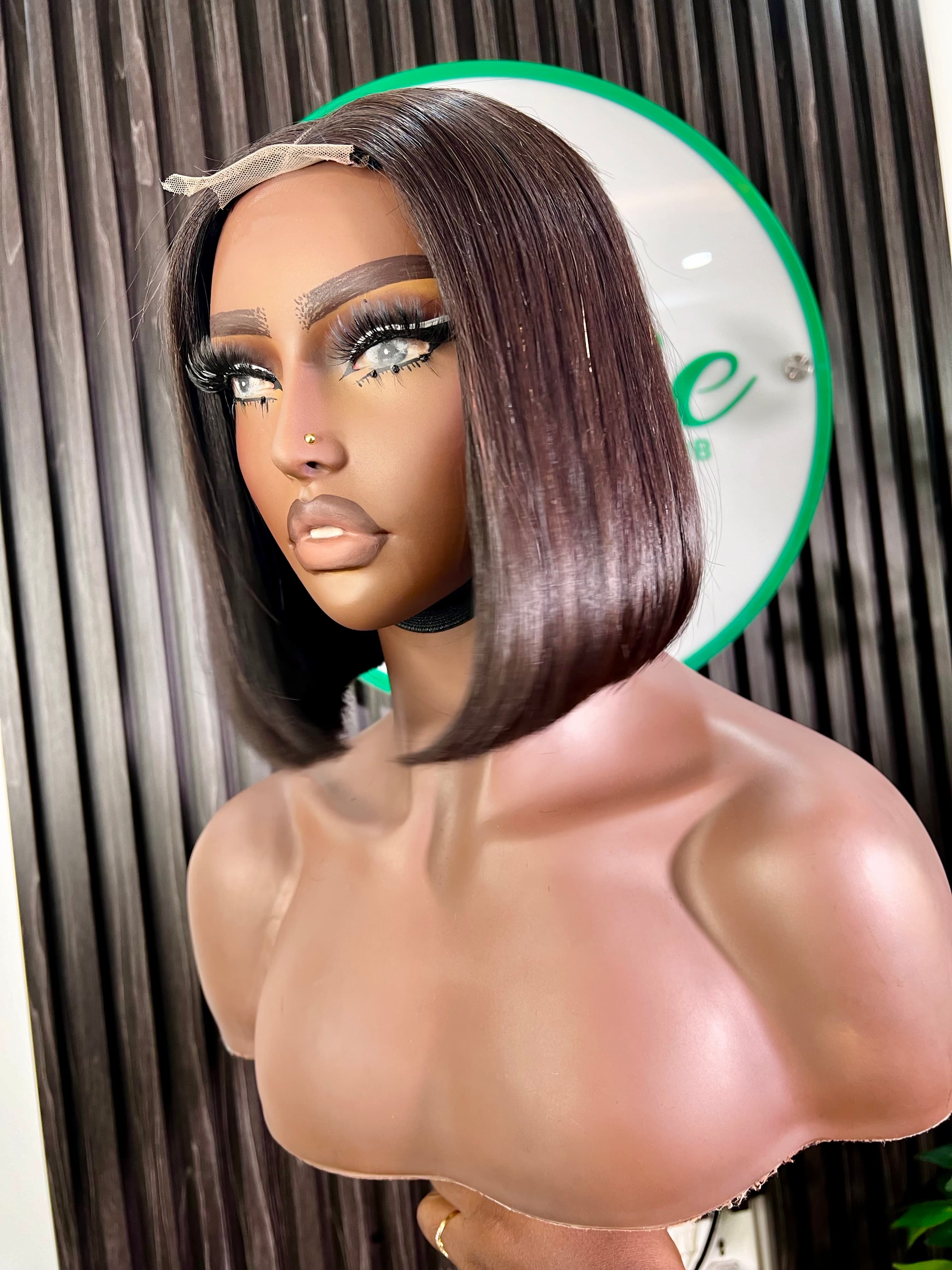 Bone Straight Bob Wig - 2x6 Closure